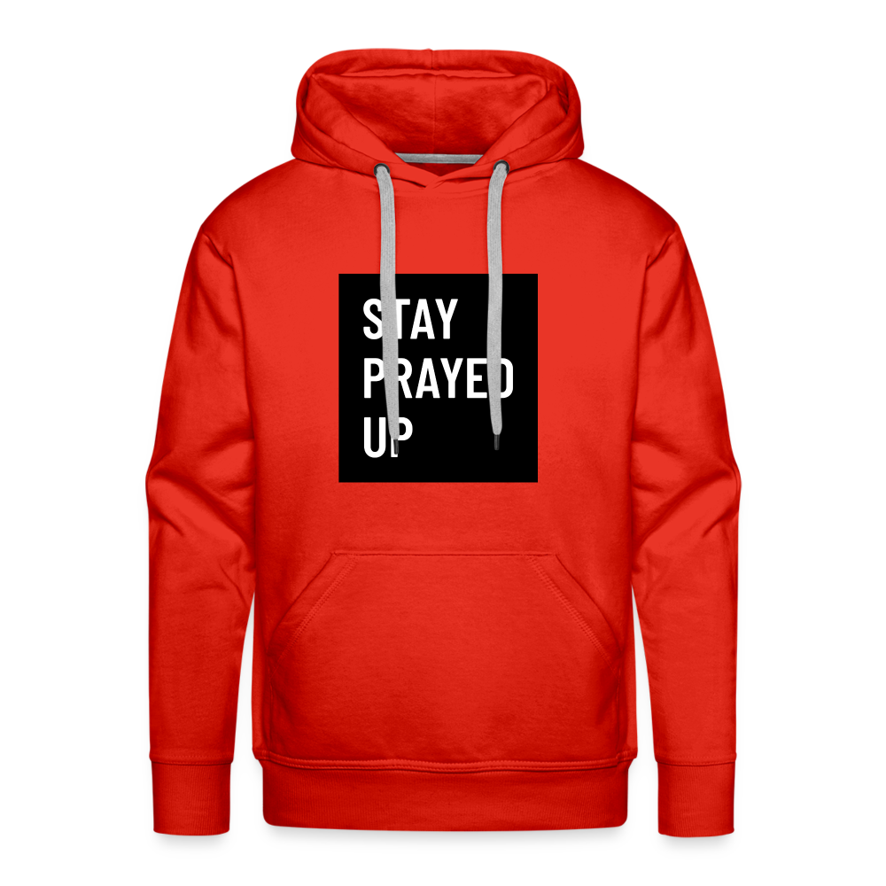 Prayed Up Men’s Premium Hoodie - red