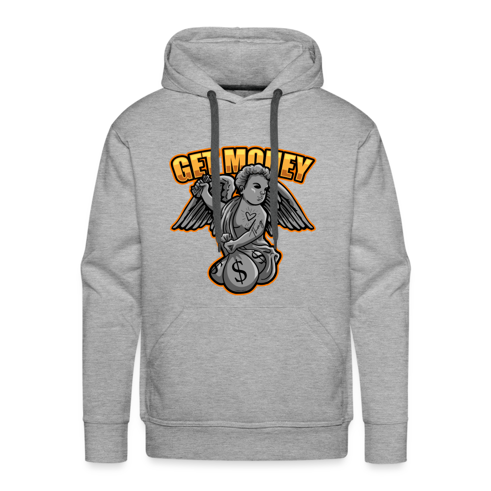 Get Money Men’s Premium Hoodie - heather grey