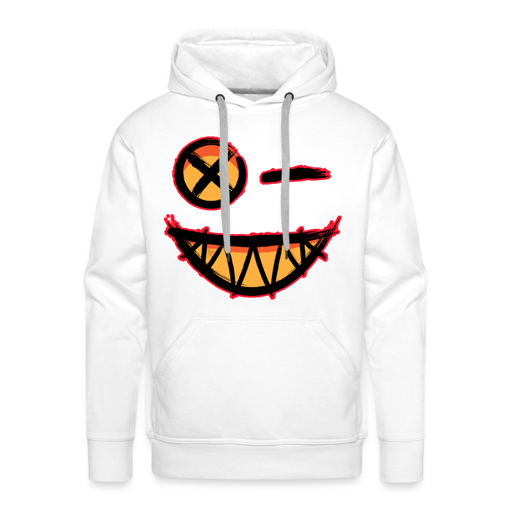 Smile Men’s Premium Hoodie - white