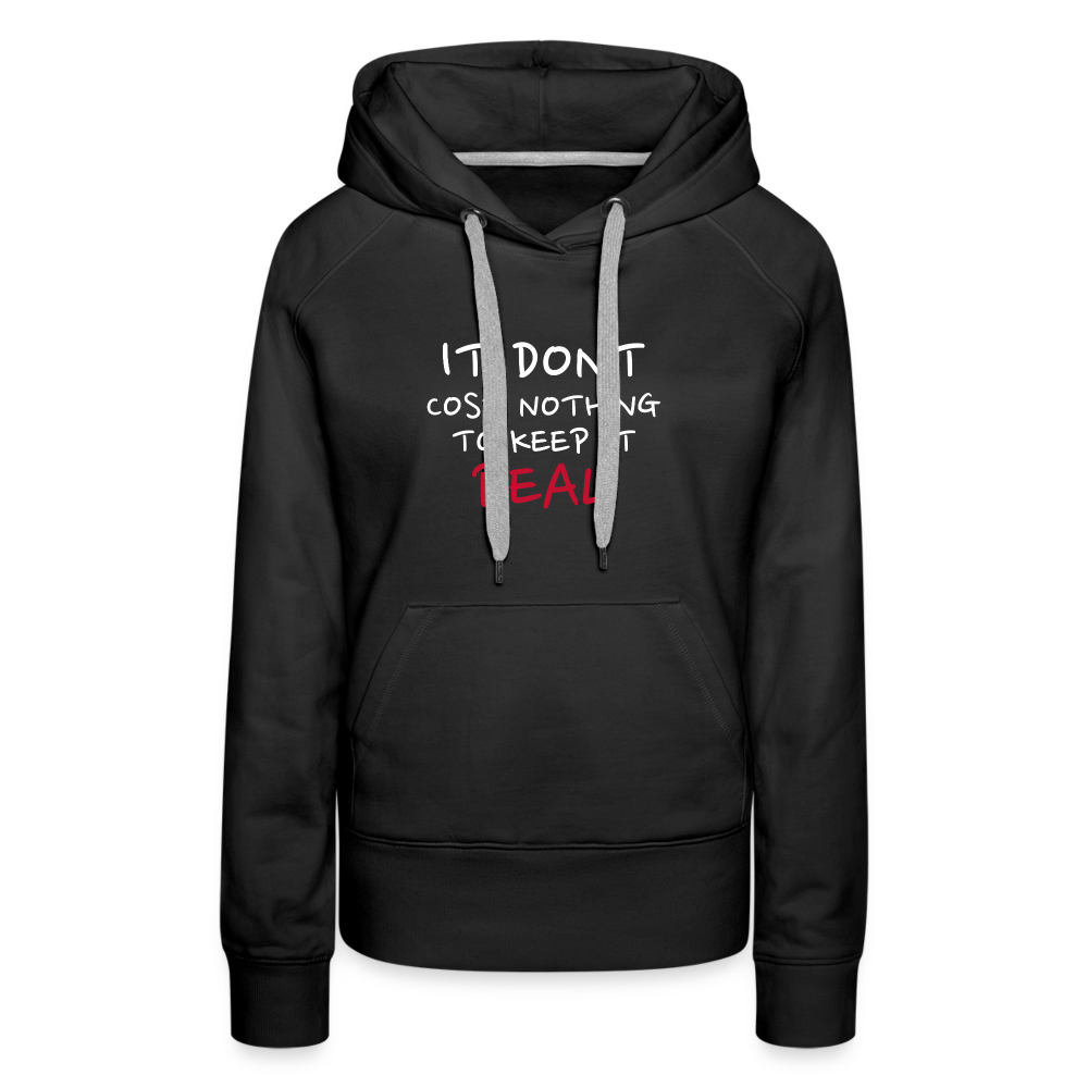 Real Women’s Premium Hoodie - black