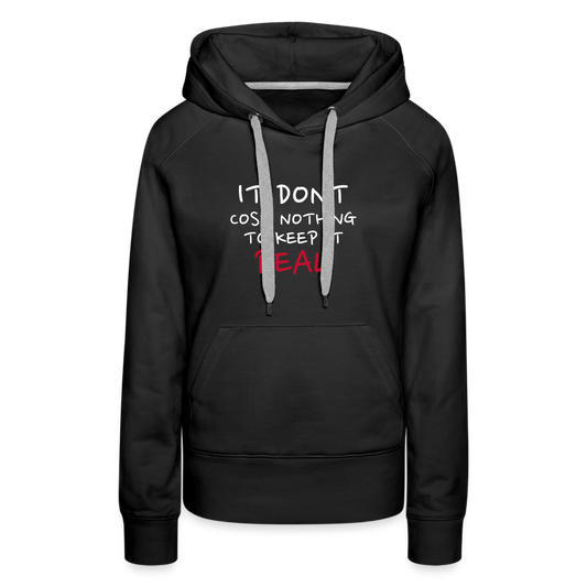 Real Women’s Premium Hoodie - black