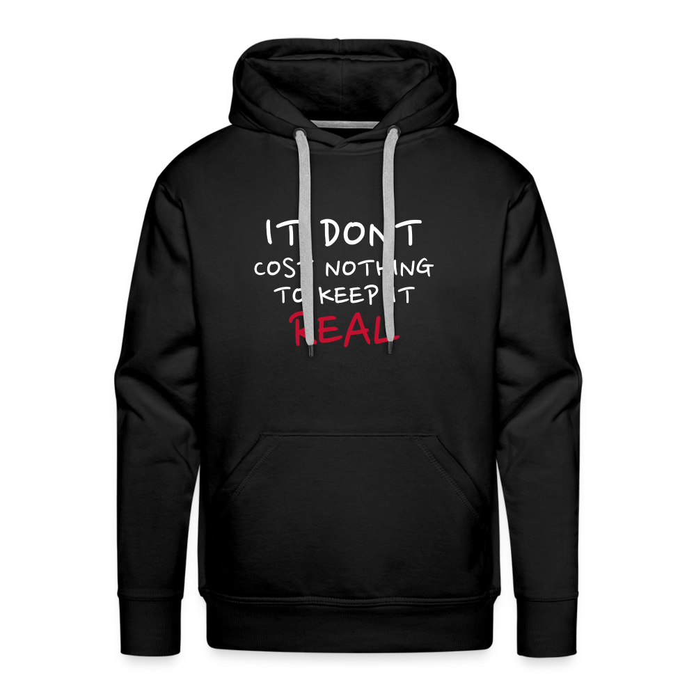 Real Men’s Premium Hoodie - black