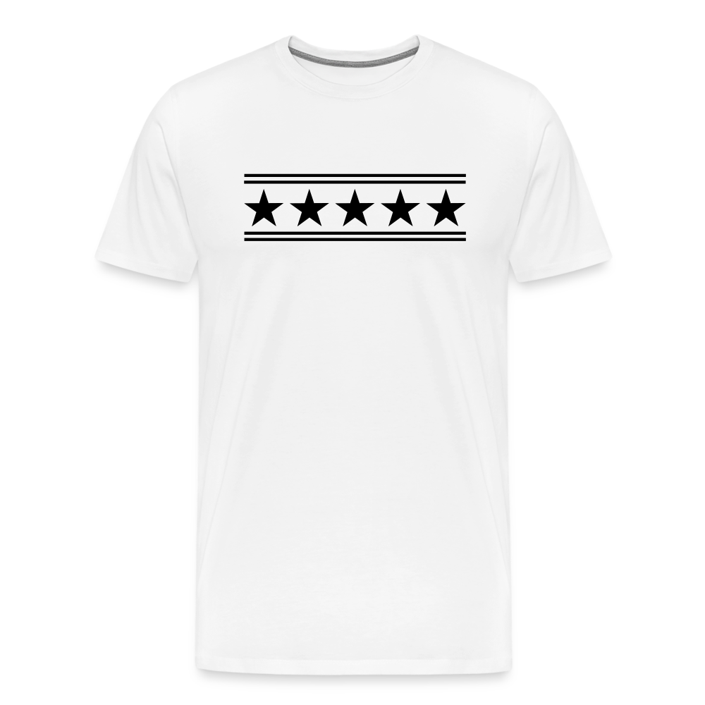 5 Star Men's Premium T-Shirt - white