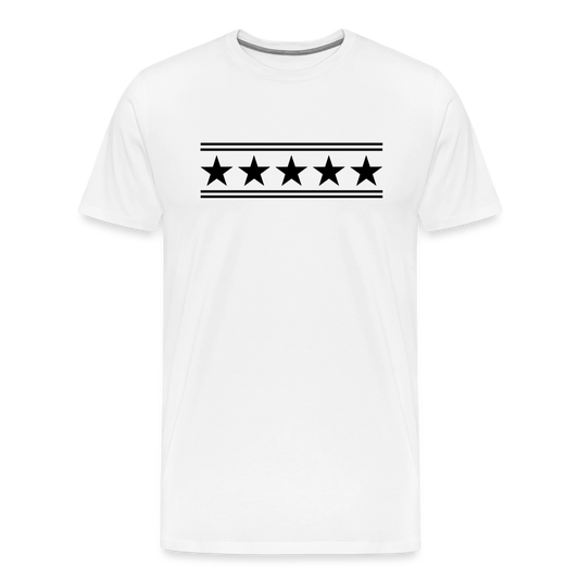 5 Star Men's Premium T-Shirt - white