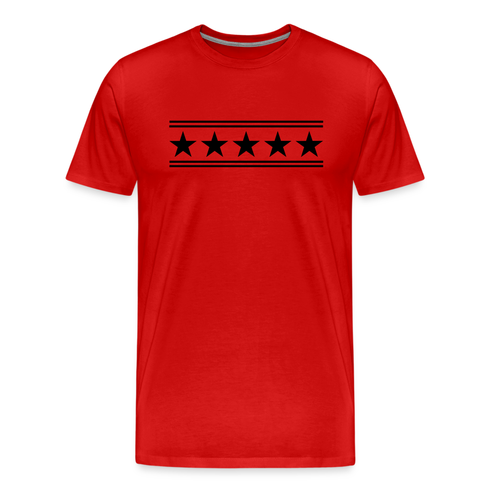 5 Star Men's Premium T-Shirt - red