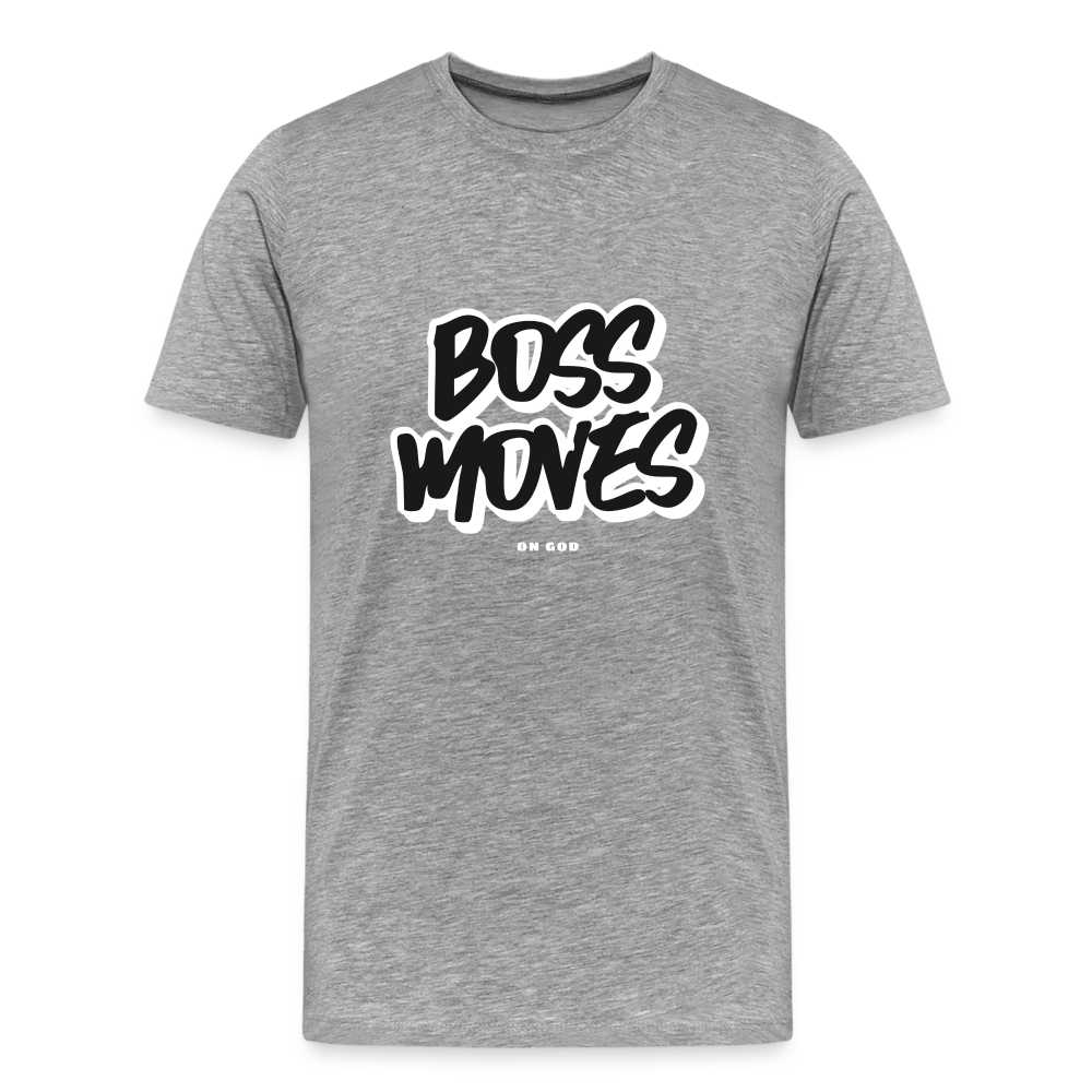 Boss Moves Men's Premium T-Shirt - heather gray