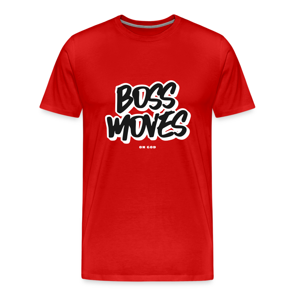 Boss Moves Men's Premium T-Shirt - red