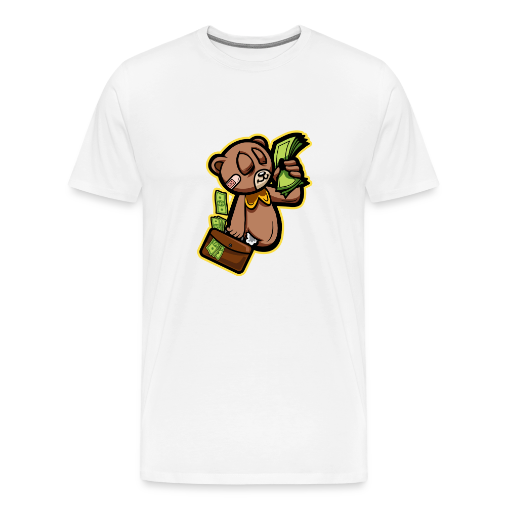 Bear Men's Premium T-Shirt - white