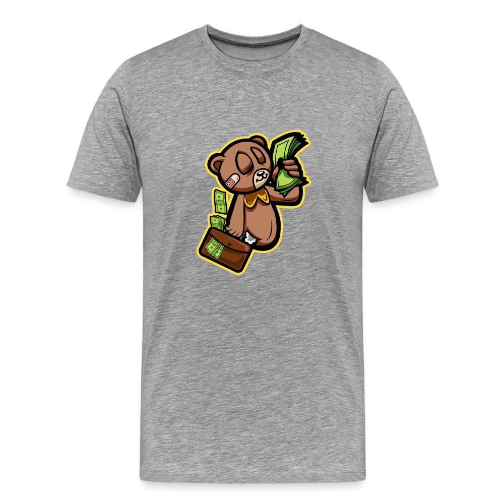 Bear Men's Premium T-Shirt - heather gray