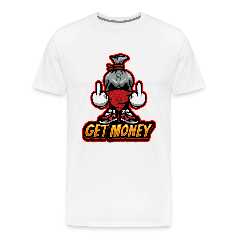 Men's Premium T-Shirt Get Money - white