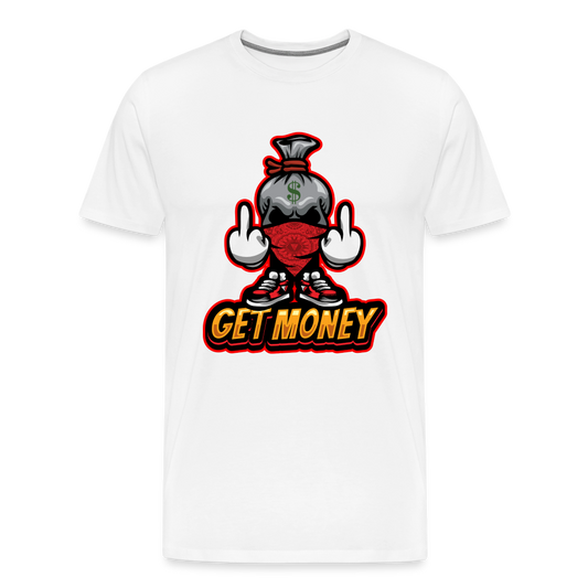 Men's Premium T-Shirt Get Money - white