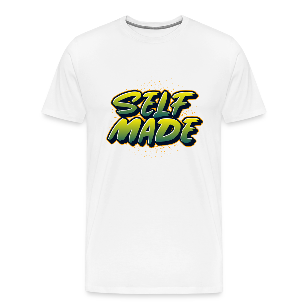 Self Made Men's Premium T-Shirt - white