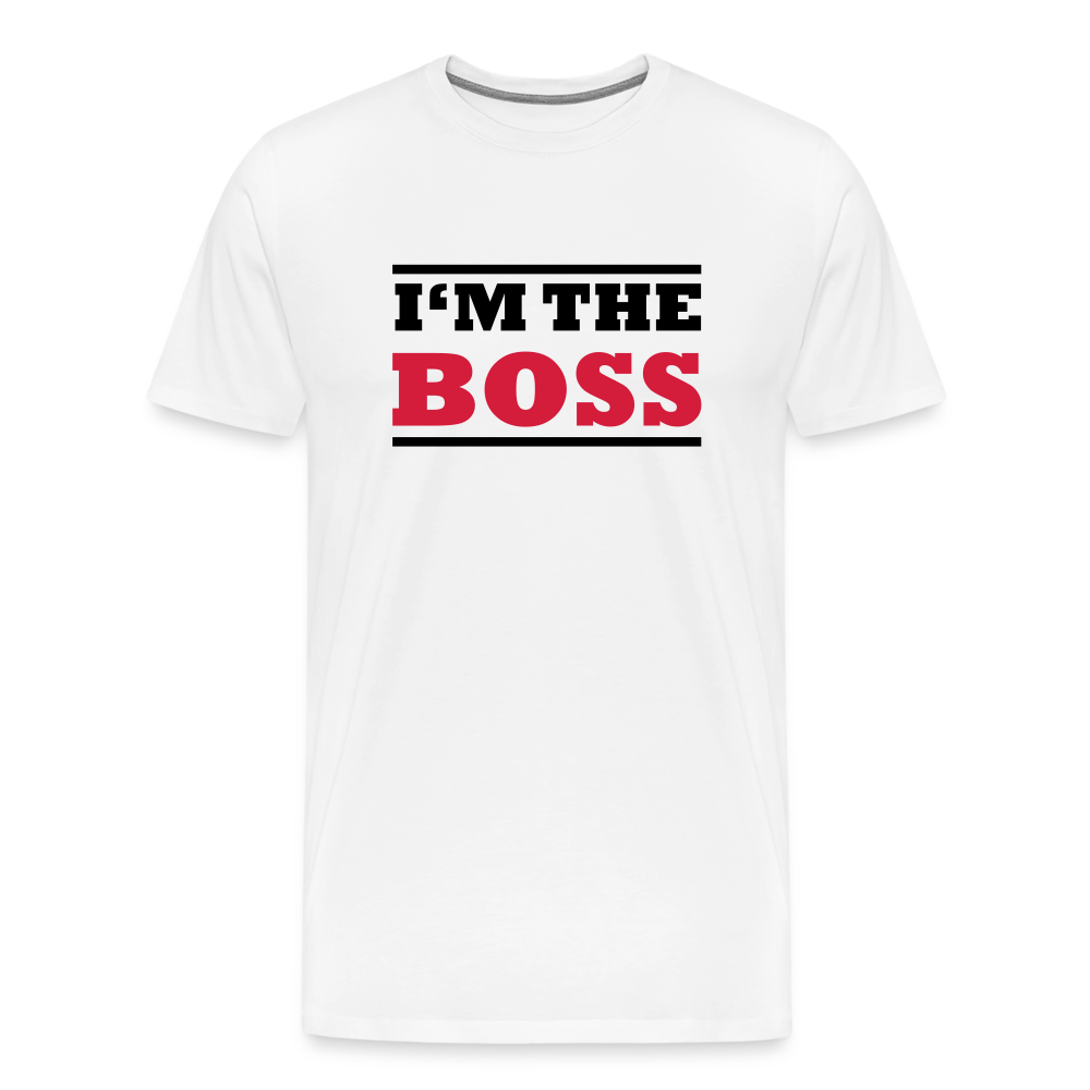 The Boss Men's Premium T-Shirt - white