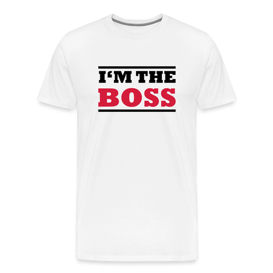 The Boss Men's Premium T-Shirt - white