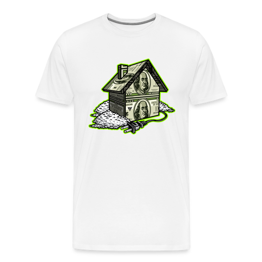 Trap House Men's Premium T-Shirt - white