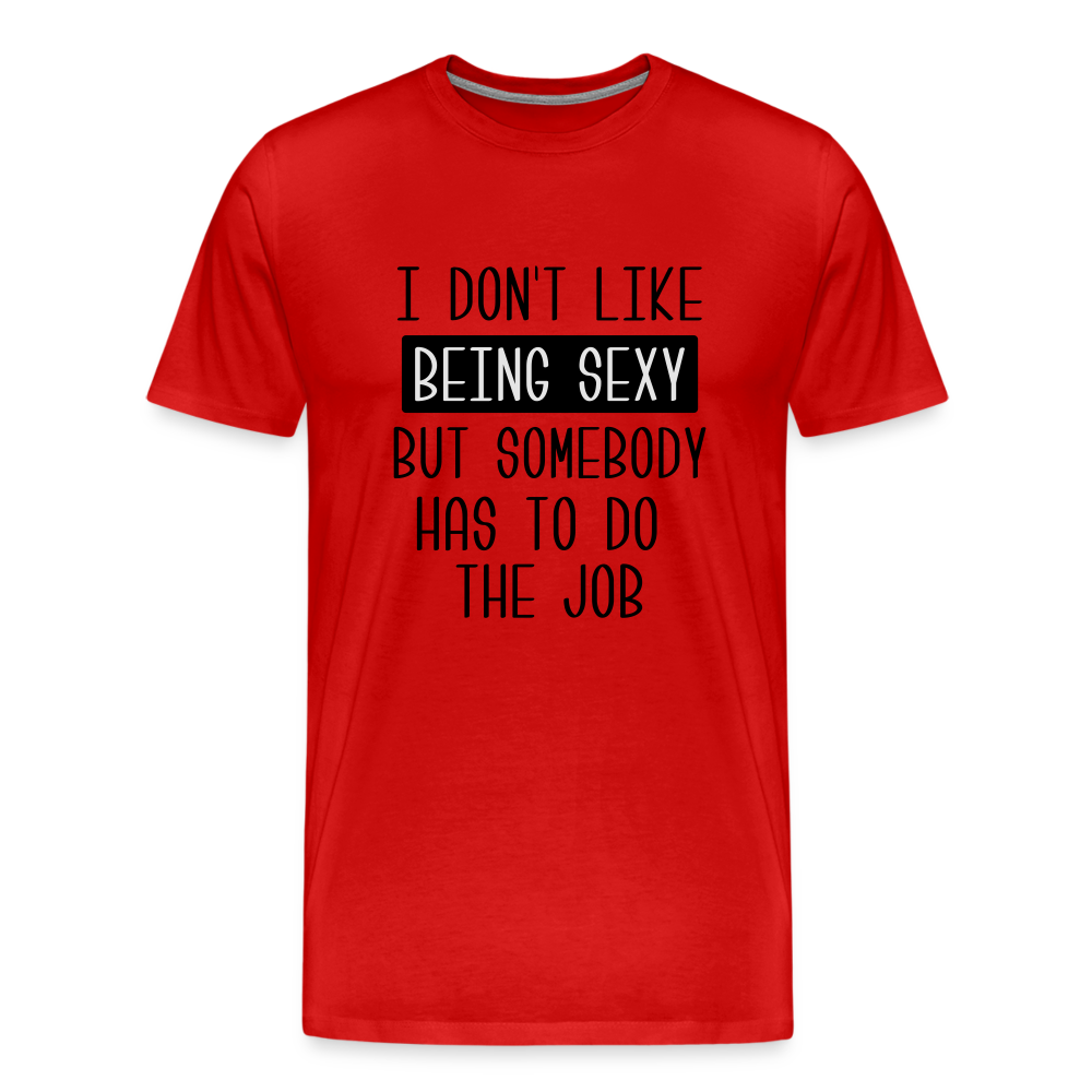 Sexy Men's Premium T-Shirt - red