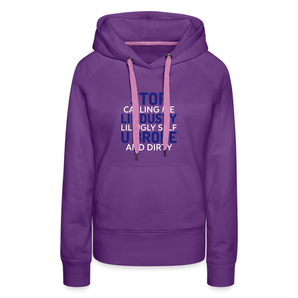 Stop Women’s Premium Hoodie - purple 