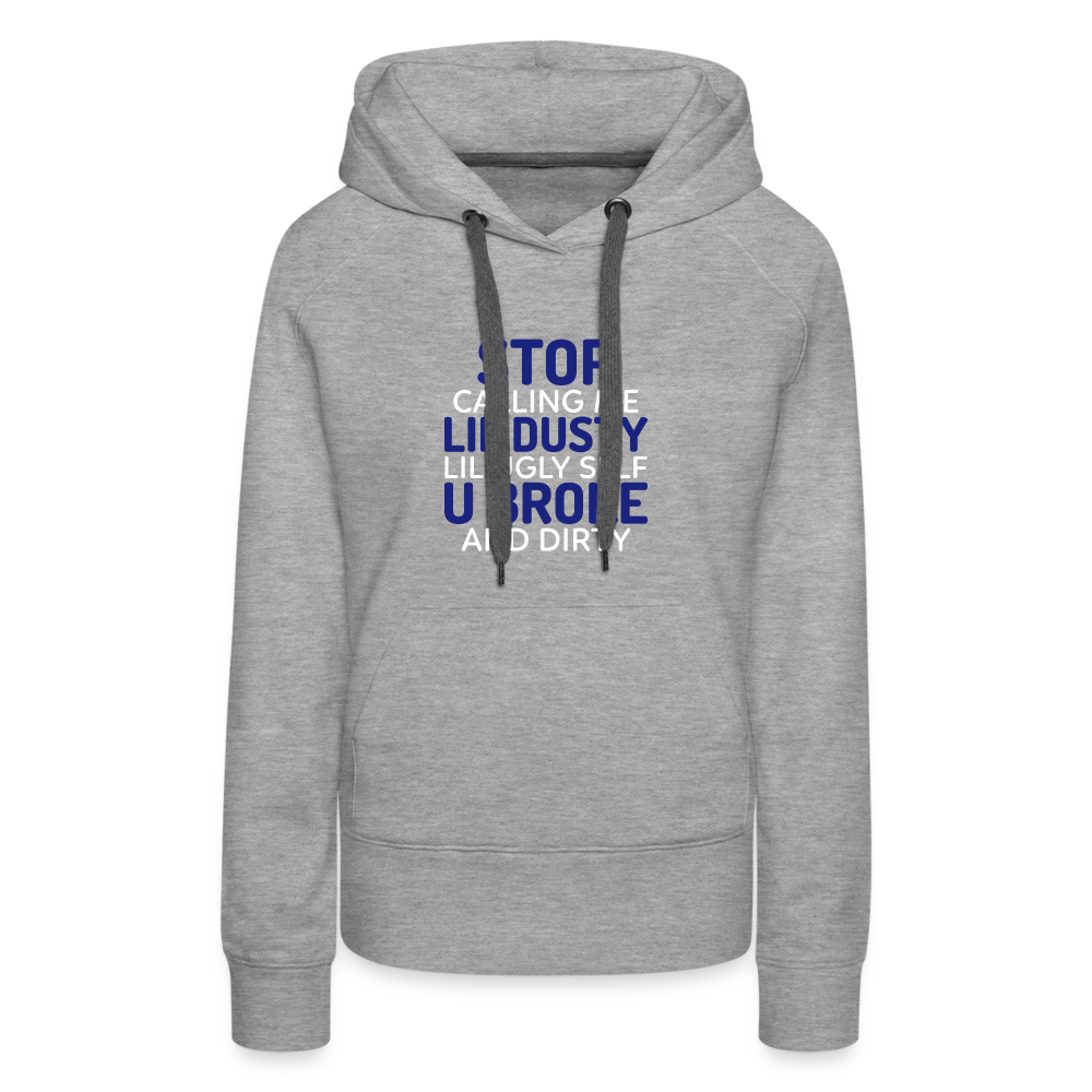 Stop Women’s Premium Hoodie - heather grey