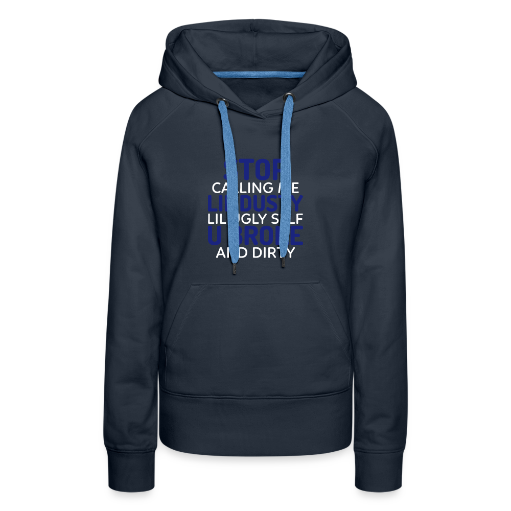 Stop Women’s Premium Hoodie - navy