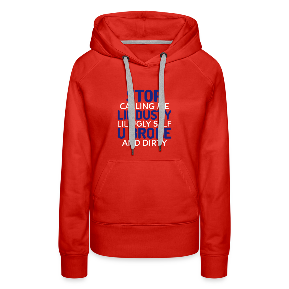 Stop Women’s Premium Hoodie - red