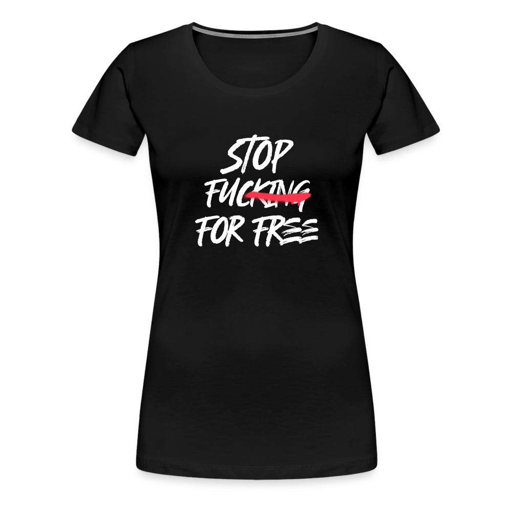 Stop Women’s Premium T-Shirt - black