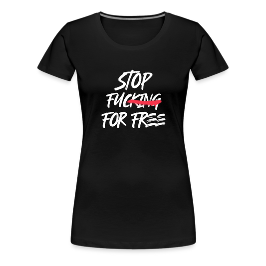 Stop Women’s Premium T-Shirt - black