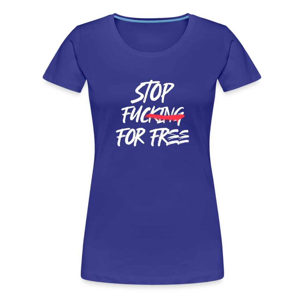 Stop Women’s Premium T-Shirt - royal blue