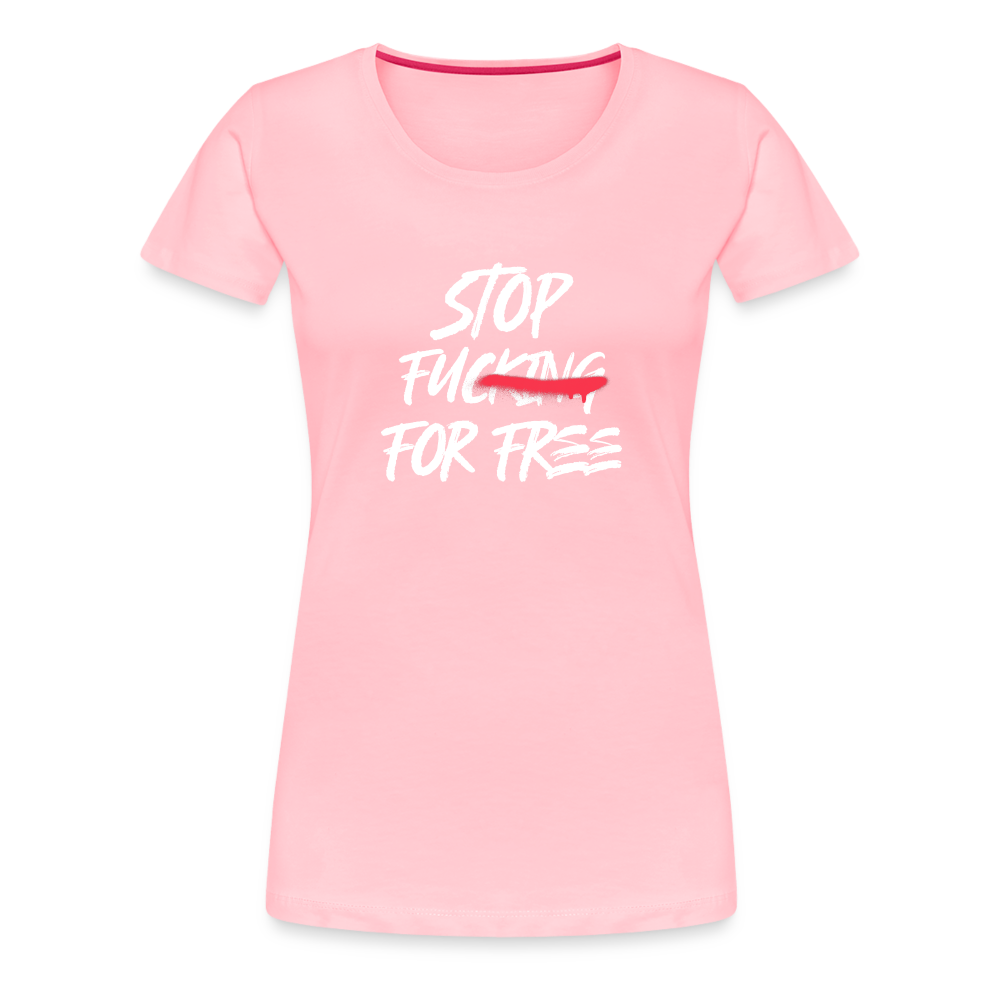 Stop Women’s Premium T-Shirt - pink