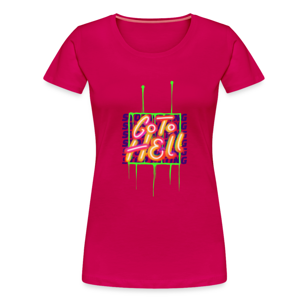 Stop Hating Women’s Premium T-Shirt - dark pink