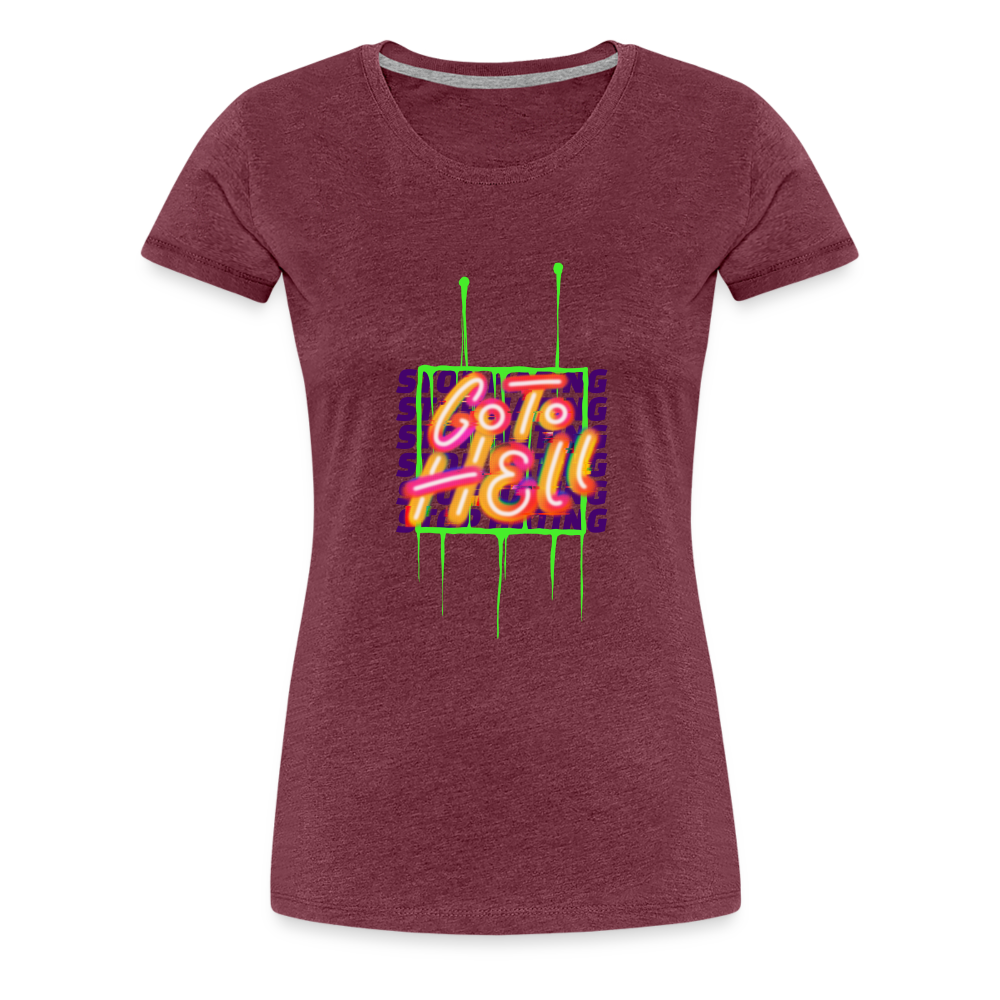 Stop Hating Women’s Premium T-Shirt - heather burgundy