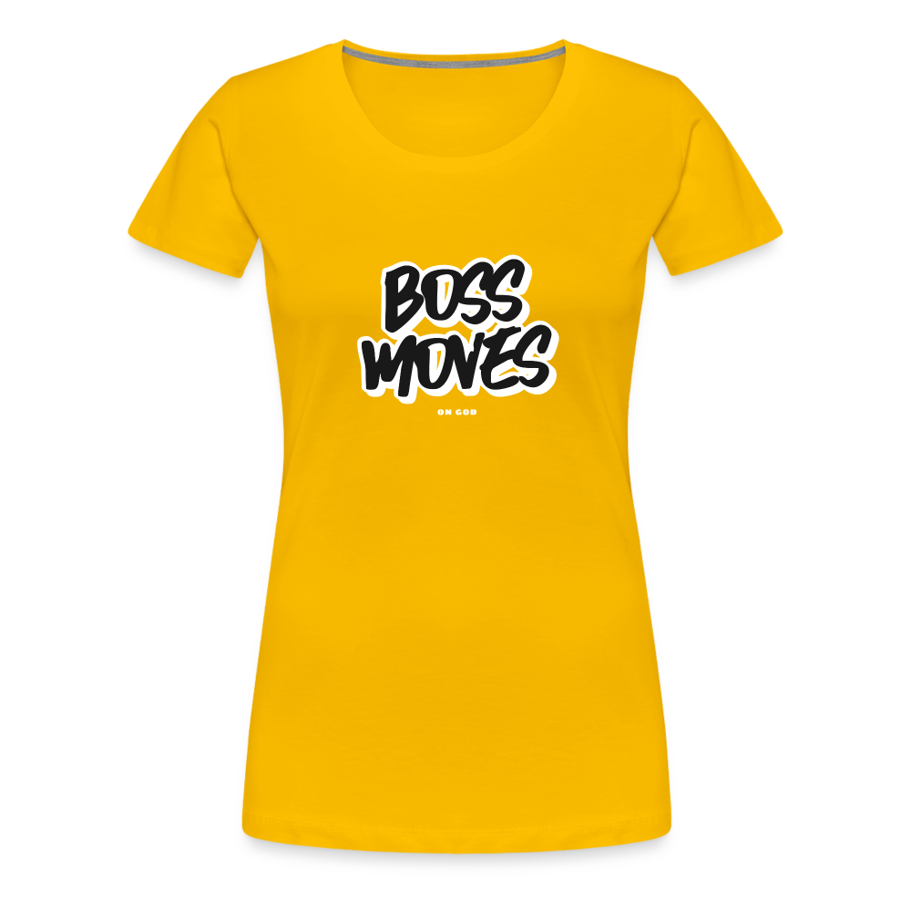 Boss Moves Women’s Premium T-Shirt - sun yellow