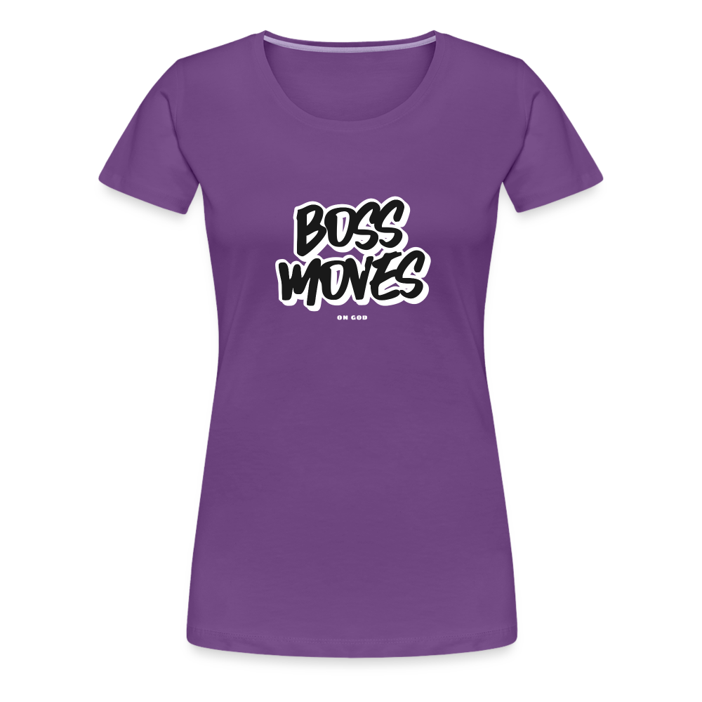 Boss Moves Women’s Premium T-Shirt - purple