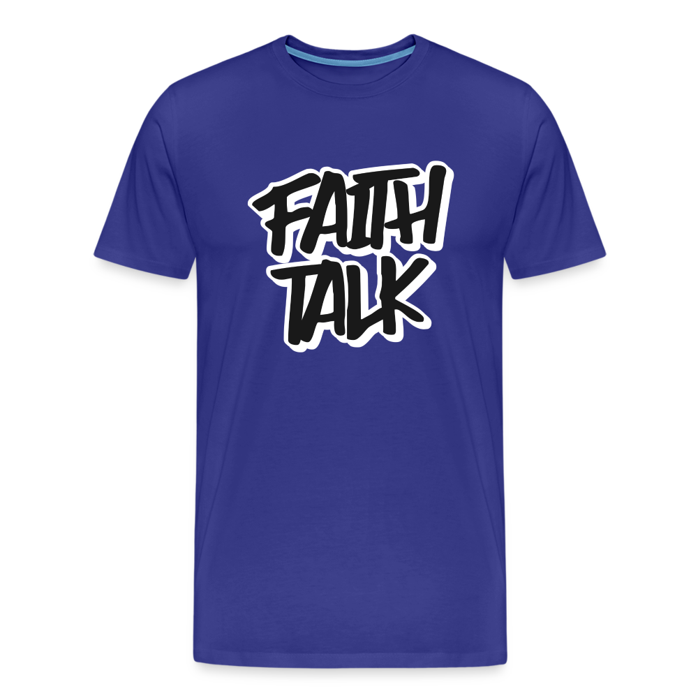 Faith Talk Men's Premium T-Shirt - royal blue