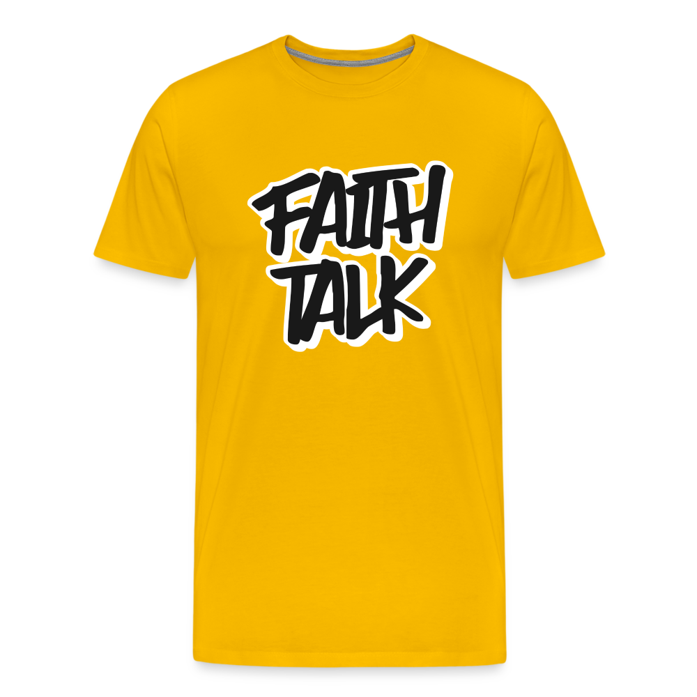 Faith Talk Men's Premium T-Shirt - sun yellow