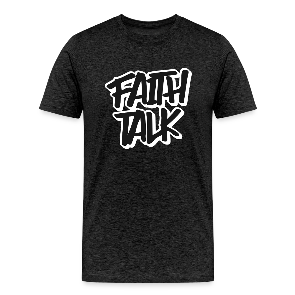 Faith Talk Men's Premium T-Shirt - charcoal grey