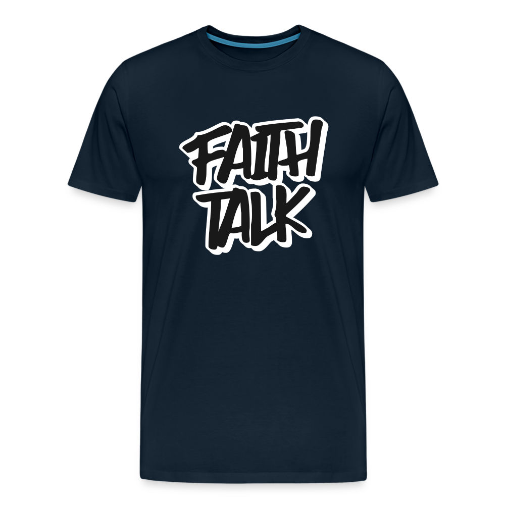 Faith Talk Men's Premium T-Shirt - deep navy