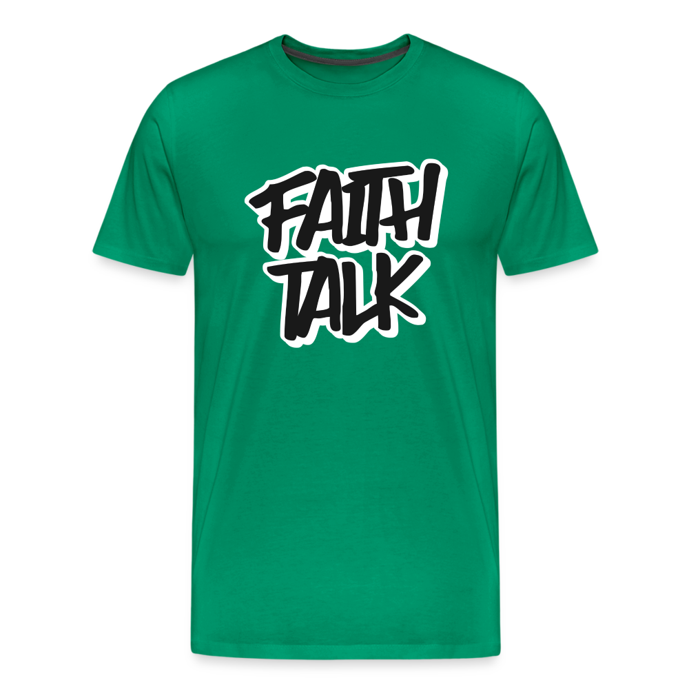 Faith Talk Men's Premium T-Shirt - kelly green