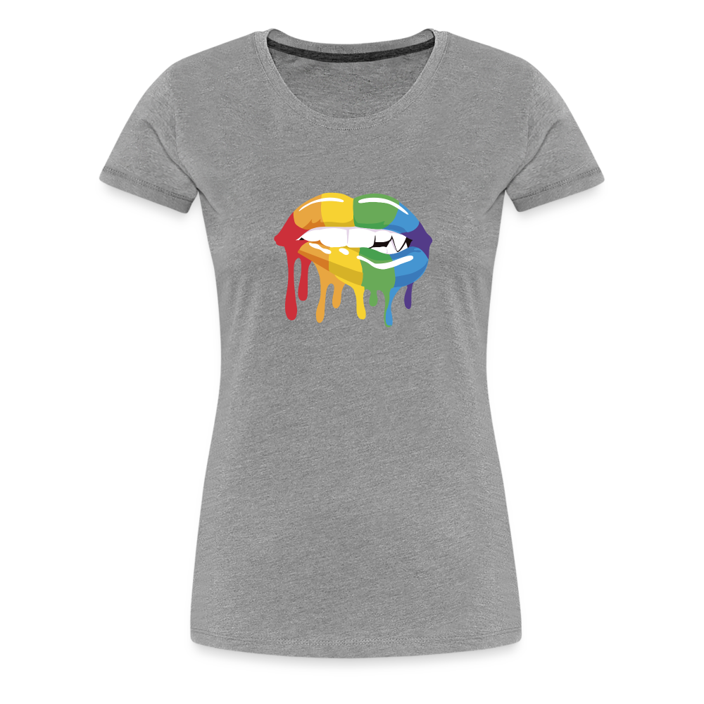 Smile Women’s Premium T-Shirt - heather gray