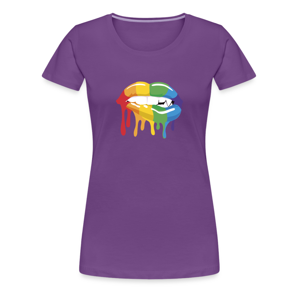 Smile Women’s Premium T-Shirt - purple