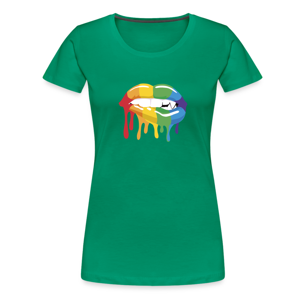 Smile Women’s Premium T-Shirt - kelly green