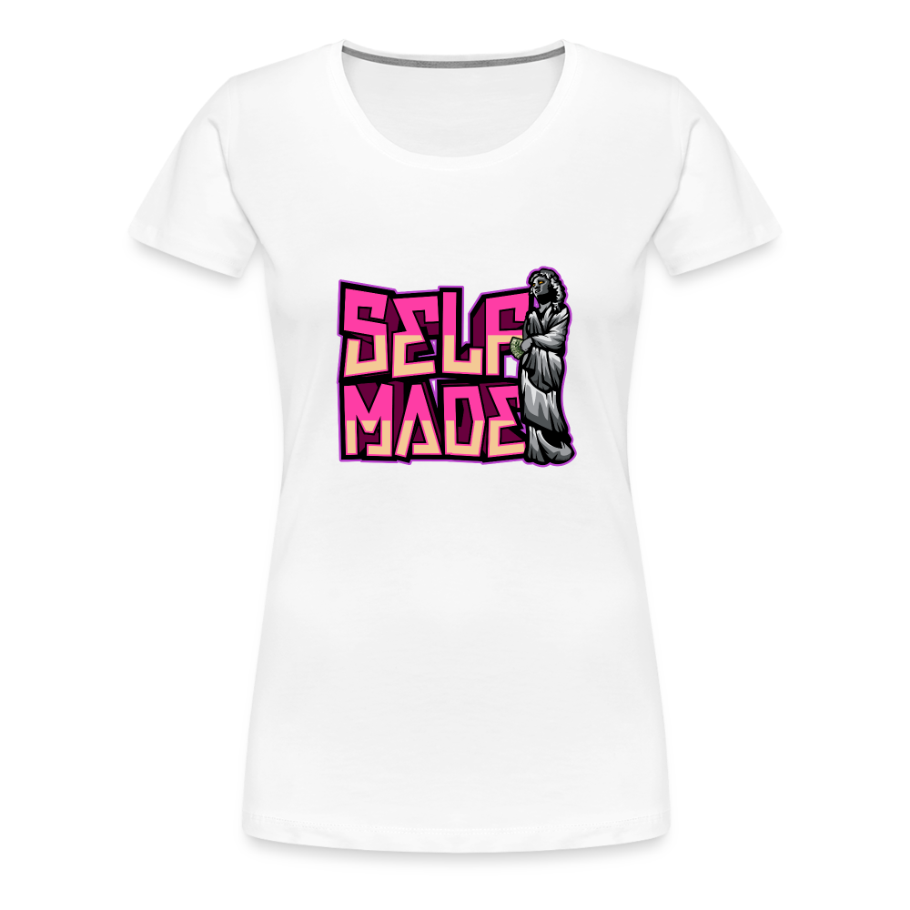 Women’s Premium T-Shirt Self Made - white