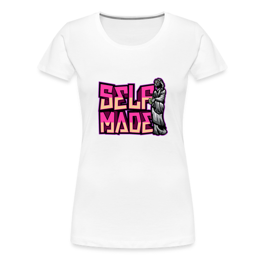 Women’s Premium T-Shirt Self Made - white