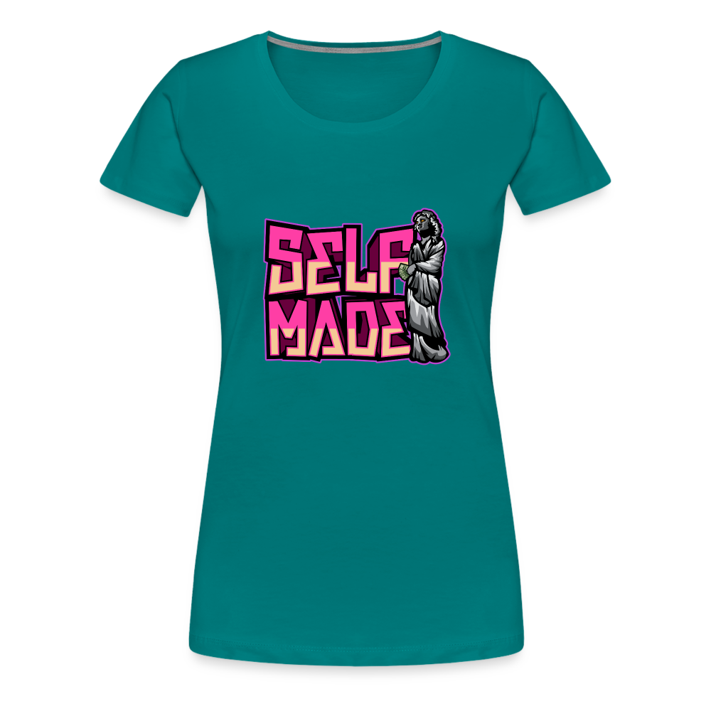 Women’s Premium T-Shirt Self Made - teal