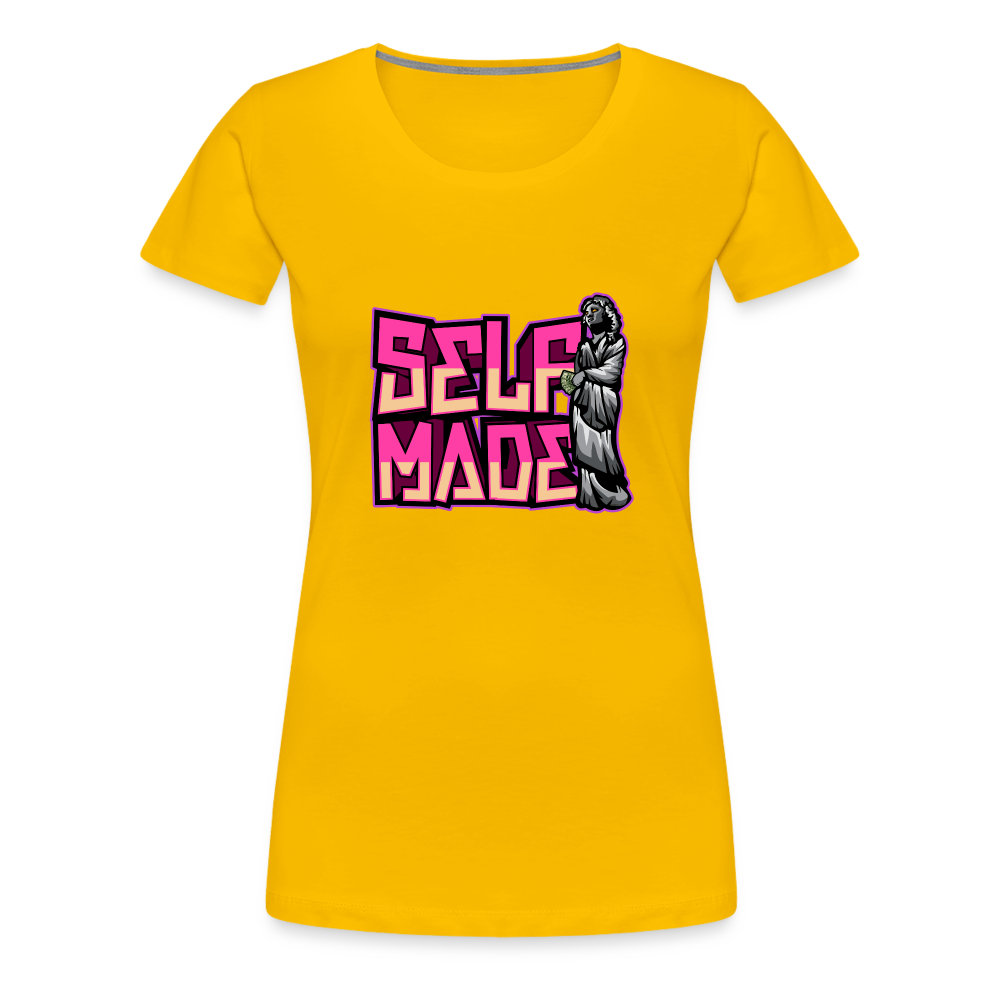 Women’s Premium T-Shirt Self Made - sun yellow