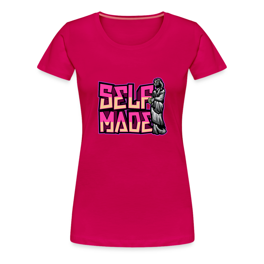 Women’s Premium T-Shirt Self Made - dark pink