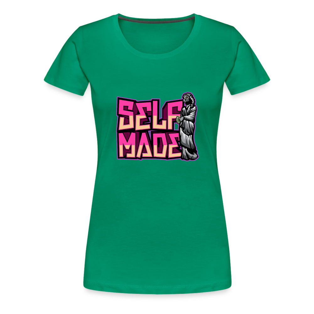 Women’s Premium T-Shirt Self Made - kelly green