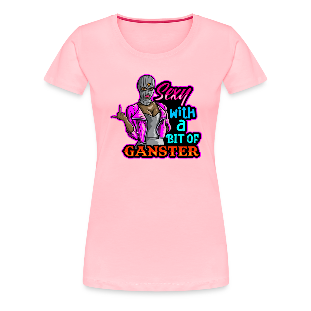 Sexy And Gangster Women’s Premium T-Shirt - pink