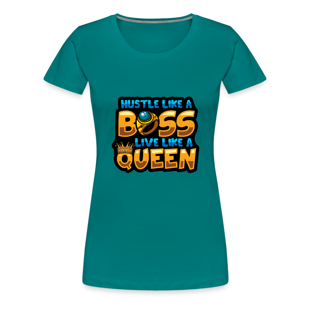 Women’s Premium T-Shirt Boss Queen - teal