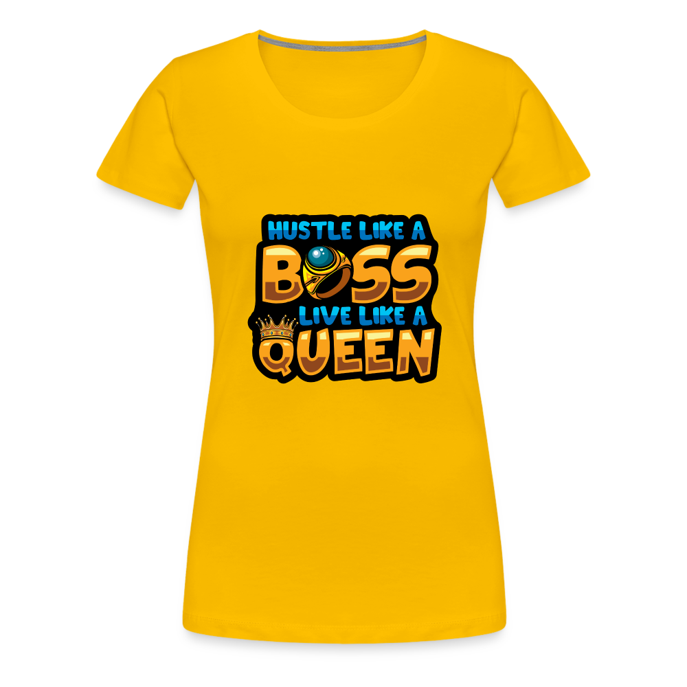 Women’s Premium T-Shirt Boss Queen - sun yellow