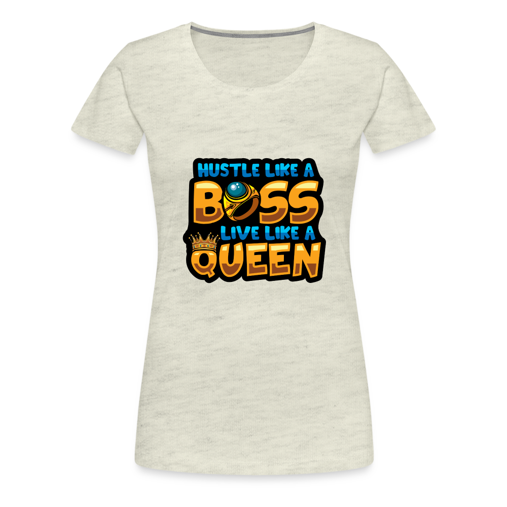 Women’s Premium T-Shirt Boss Queen - heather oatmeal